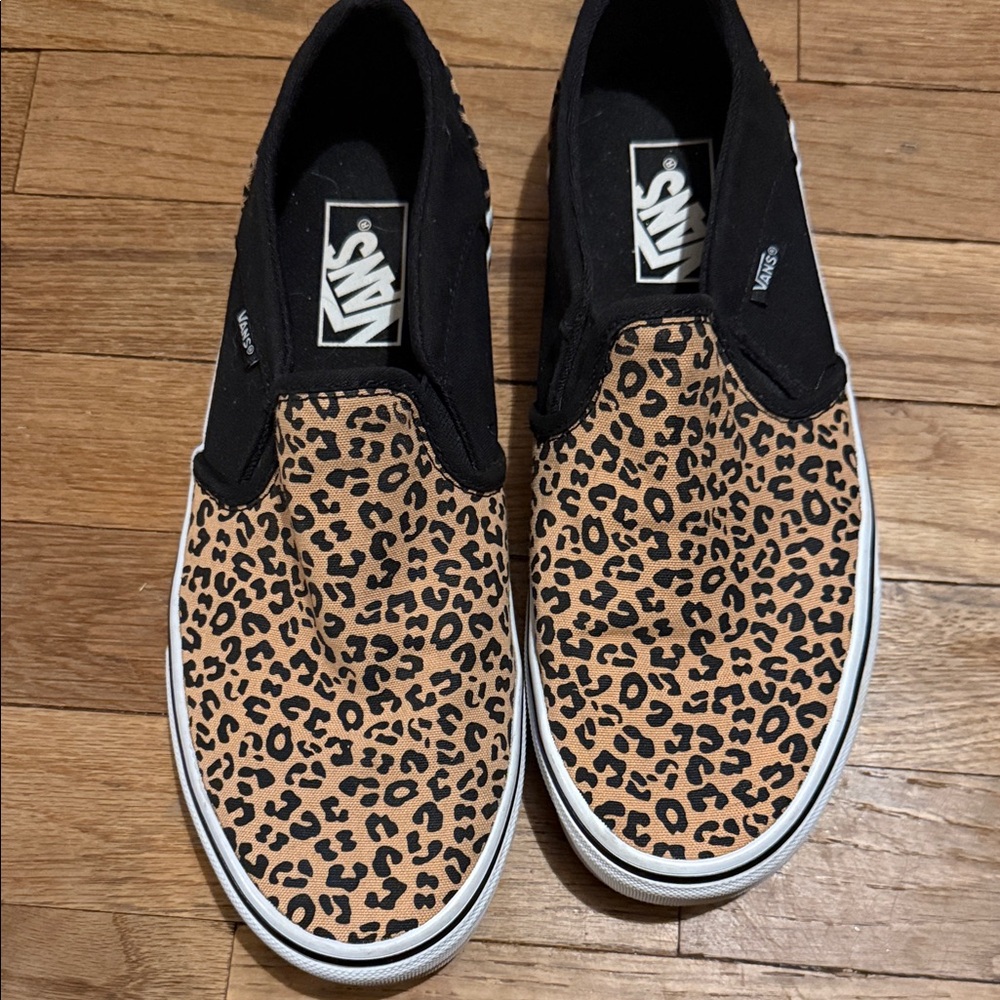 Vans Animal Print Slip-On Shoes